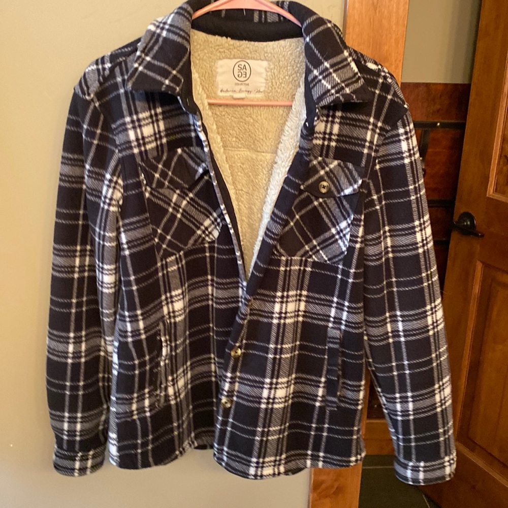 Sage collective fleece teddy lined size small